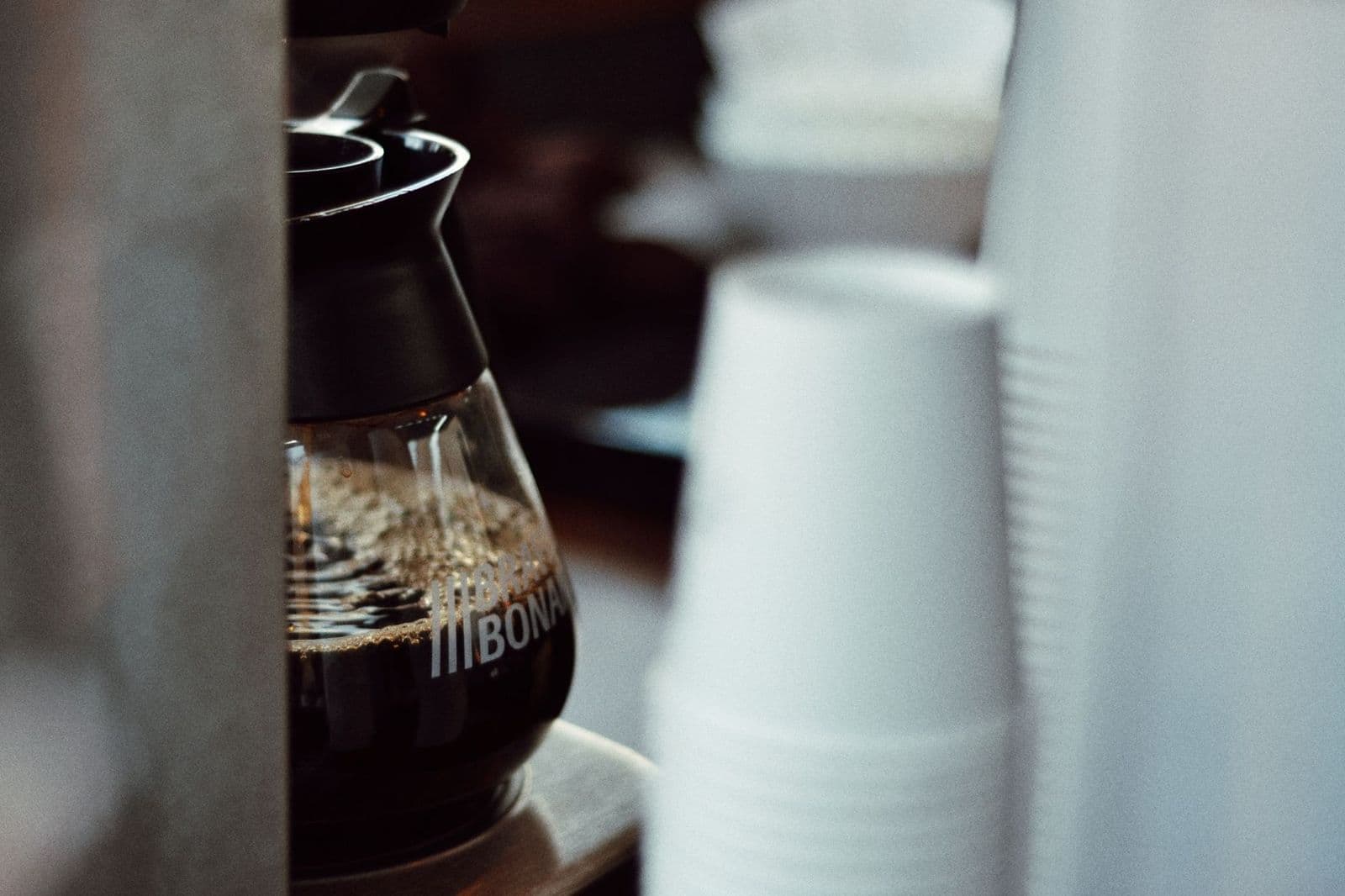 Coffee maker troubleshooting on a kitchen counter